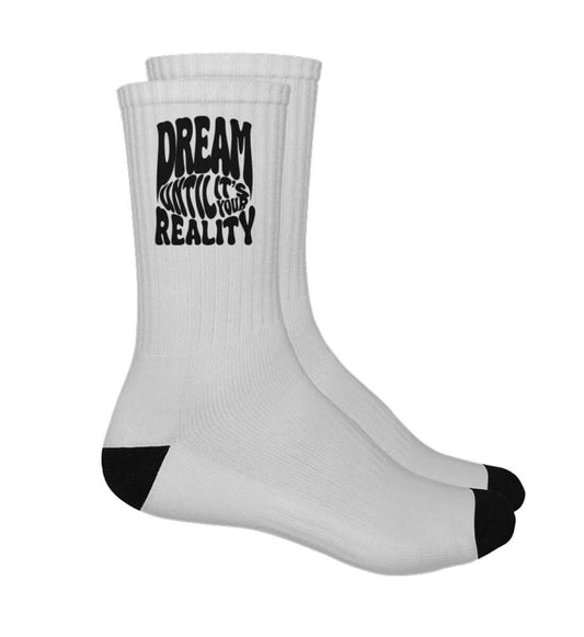 'DREAM UNTIL IT'S YOUR REALITY' - Logo Socken - GODVIBES