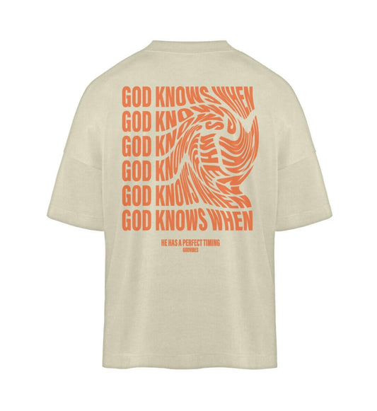 GOD KNOWS WHEN | - Organic Oversized Shirt ST/ST - GODVIBES