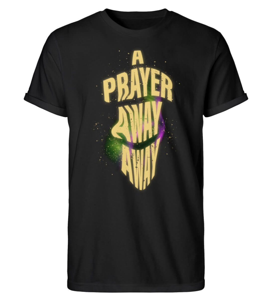 A PRAYER AWAY AWAY | Unisex Roll-Up Shirt - GODVIBES