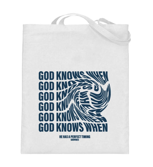 GOD KNOWS WHEN | Canvas Tote Bag - GODVIBES