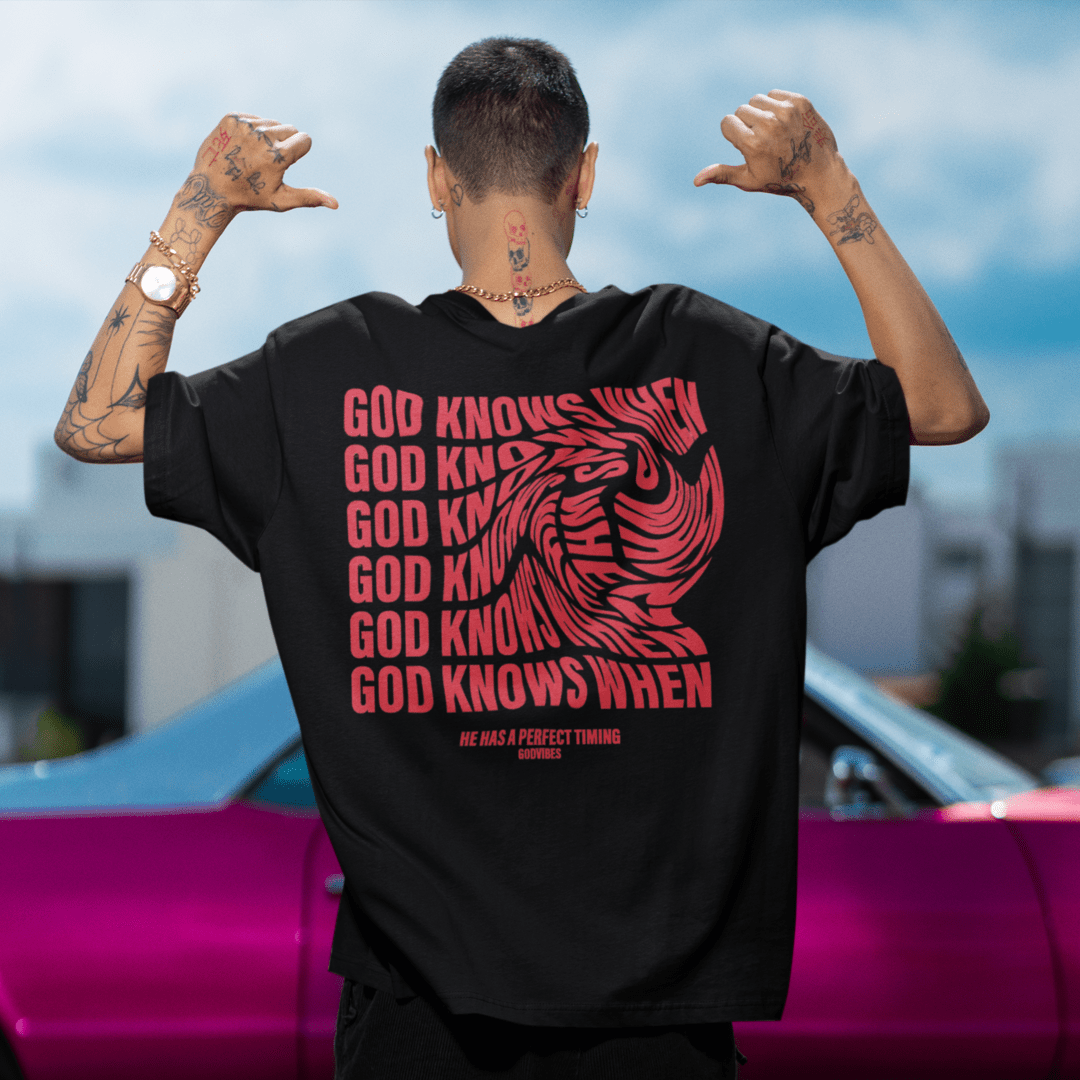 `GOD KNOWS WHEN´ OVERSIZED TEE - GODVIBES