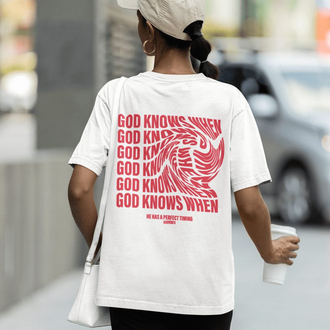 `GOD KNOWS WHEN´ OVERSIZED TEE - GODVIBES