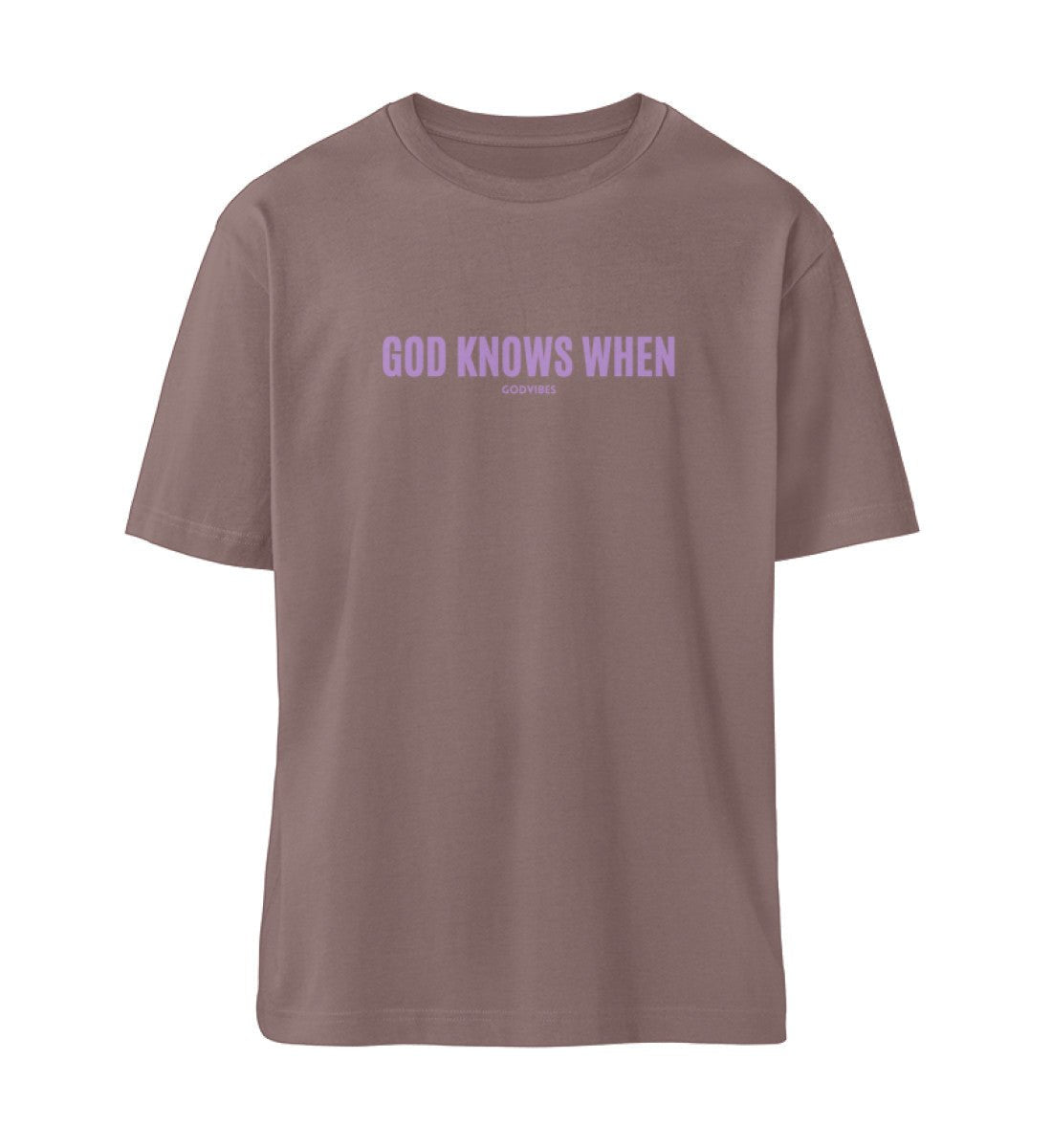 `GOD KNOWS WHEN' OVERSIZED TEE - GODVIBES