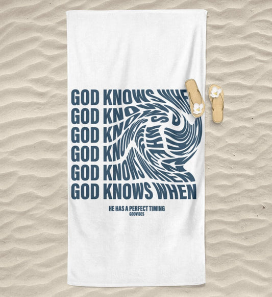 GOD KNOWS WHEN | Strandtuch - GODVIBES