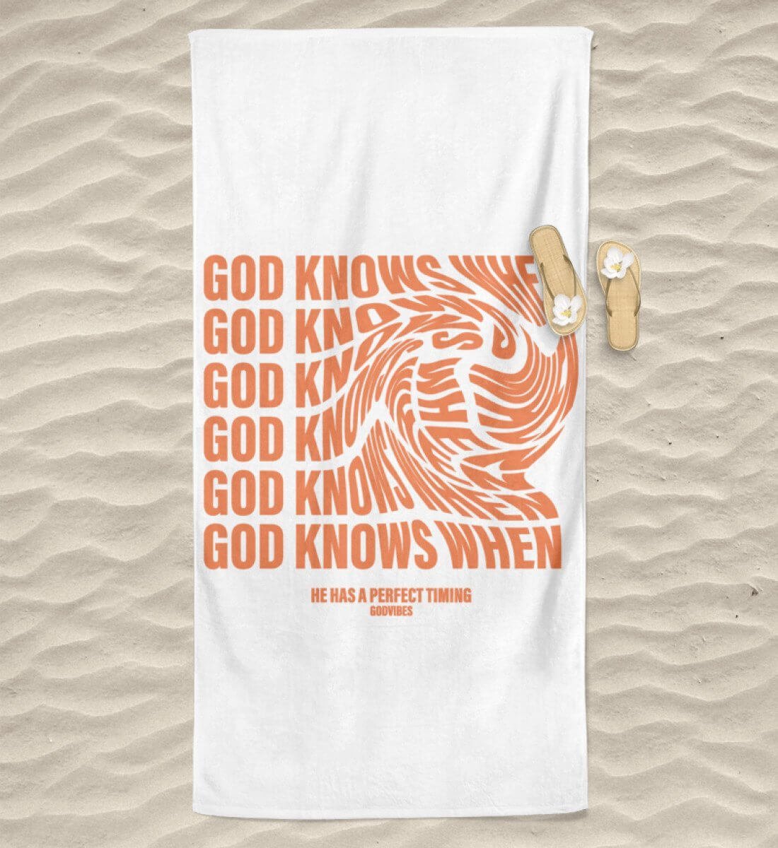 GOD KNOWS WHEN | Strandtuch - GODVIBES