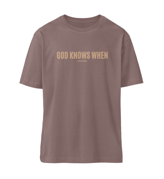 'GOD KNOWS WHEN'OVERSIZED TEE - GODVIBES