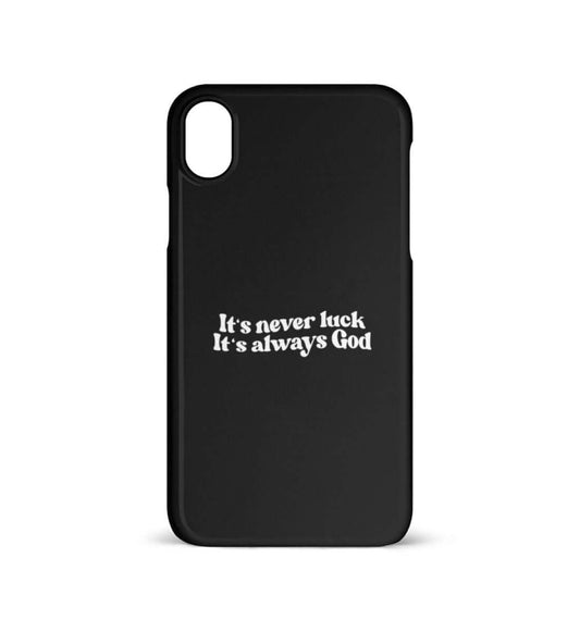 'IT'S NEVER LUCK IT'S ALWAYS GOD' - iPhone XR Handyhülle - GODVIBES