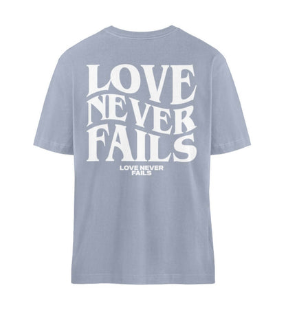 'LOVE NEVER FAILS' OVERSIZED TEE - GODVIBES