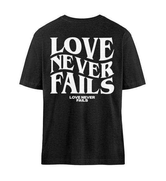 'LOVE NEVER FAILS' OVERSIZED TEE - GODVIBES