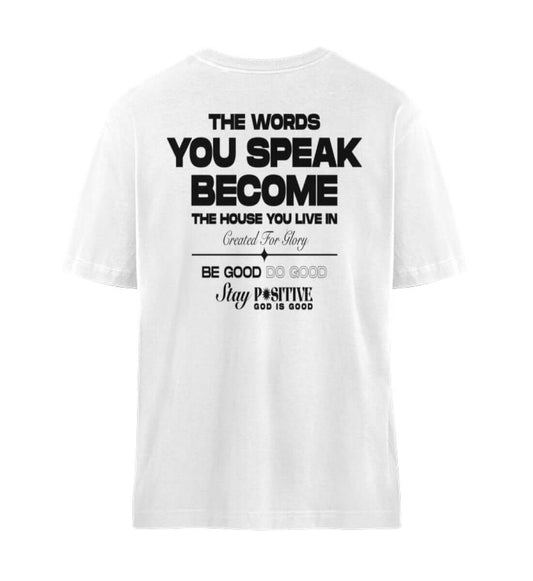 'THE WORDS YOU SPEAK' - Fuser Relaxed Shirt ST/ST - GODVIBES