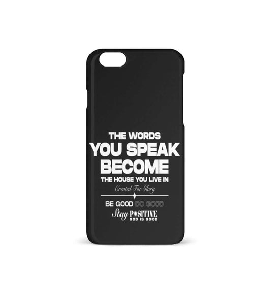 'THE WORDS YOU SPEAK' - iPhone 6/6s Handyhülle - GODVIBES