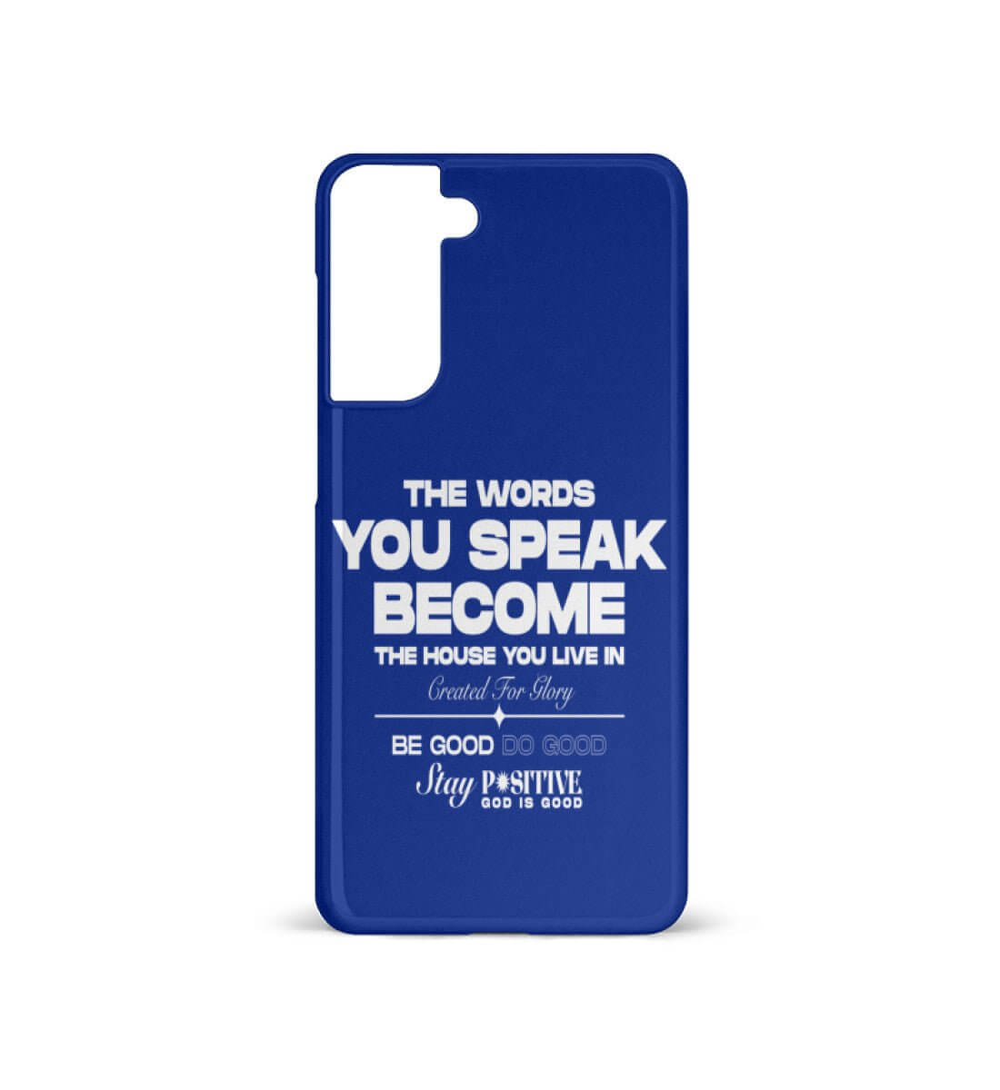 'THE WORDS YOU SPEAK' - Samsung Galaxy S21 Handyhülle - GODVIBES