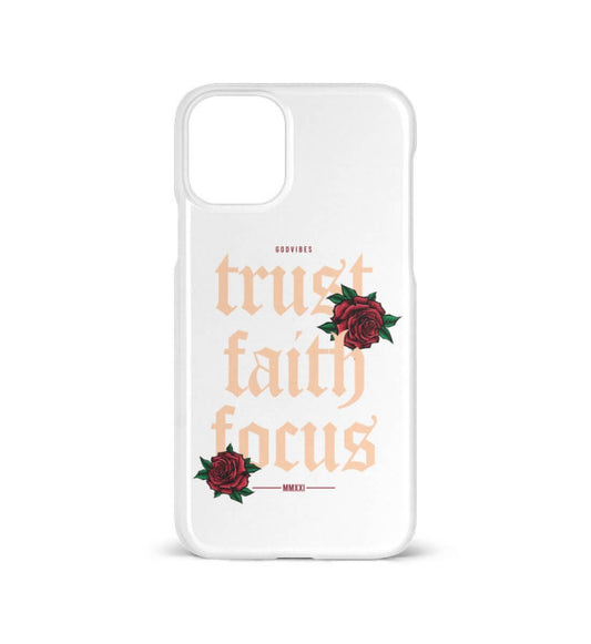 TRUST FAITH FOCUS | - iPhone 11 Handyhülle - GODVIBES